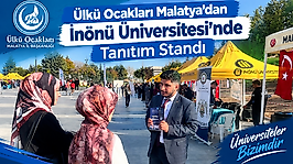 Ülkü Ocakları Malatya'dan İnönü Üniversitesi'nde Tanıtım Standı