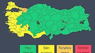 İçişleri Bakanlığından birçok il için kuvvetli yağış ve fırtına uyarısı