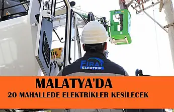 20 Mahallede Elektrikler Kesilecek