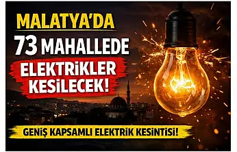 73 Mahallede Elektrikler Kesilecek