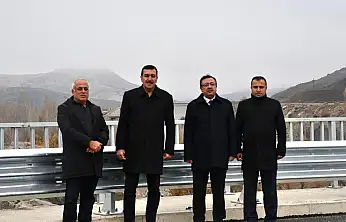 AK Parti Malatya Milletvekili Bülent Tüfenkci, Hekimhan–Kuluncak Bağlantı Yolu Köprüsü'nde İncelemelerde Bulundu