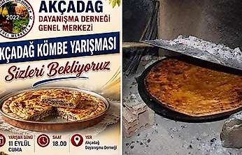 Akçadağ Kömbesi İçin Altın Ödüllü Yarışma Düzenleniyor