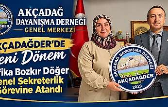 AKÇADAĞDER'de Yeni Görevlendirme! Refika Bozkır Döğer Genel Sekreter Oldu