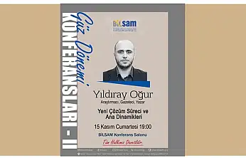 BİLSAM, Güz Dönemi Konferanslarıyla Malatya'yı Bilgiyle Buluşturuyor