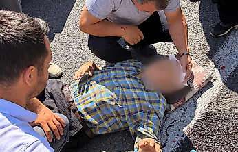 Darende'de Çapa Motoru İle Minibüs Çarpıştı: 1 Yaralı