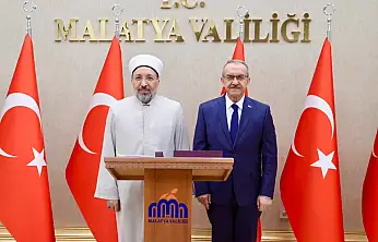 Diyanet İşleri Başkanı Arpaguş Malatya'da: İlk Durak Valilik