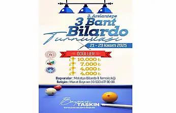 Gençler Bilardo Masasında Buluşuyor: Arslantepe 3 Bant Turnuvası Kayıtları Açıldı