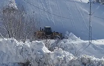 Kamıştaş Mahallesi'nde 1 Metrelik Karla Zorlu Mücadele