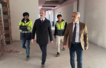 Kaymakam Sungur TOKİ'deki okul inşaatlarını inceledi