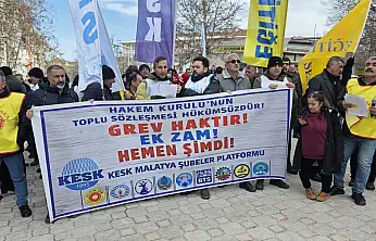 KESK'ten Malatya'da İş Bırakma Eylemi: 'Geçinemiyoruz'