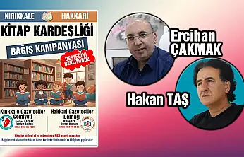 Kırıkkale ve Hakkari Gazeteciler Cemiyetleri'nden 'Kitap Kardeşliği' projesi.