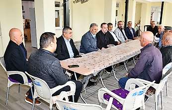 Maginder Başkanı Salih Karademir, Doğanşehir'de Muhtarlar Ve Vatandaşlarla Bir Araya Geldi