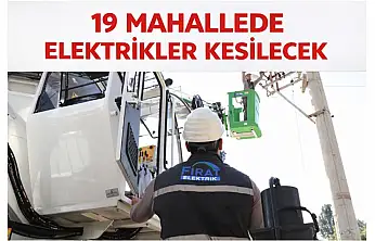 Malatya'da 7 Ocak'ta 19 Mahallede Elektrik Kesintisi