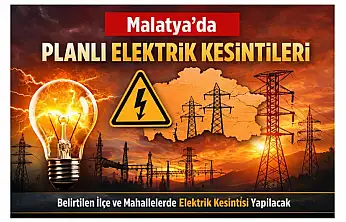 Malatya'da Bakım Çalışması: 40'a Yakın Mahalle Elektriksiz Kalacak