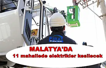 Malatya'da Bugün 3 İlçede Planlı Elektrik Kesintisi