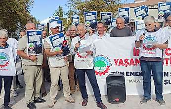 Malatya'da Emeklilerden Seyyanen Zam Çağrısı