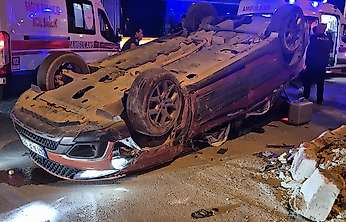 Malatya'da Feci Kaza: Otomobil Ters Döndü, 2 Yaralı