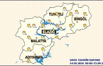 Malatya'da Hava Sıcaklıkları Mevsim Normallerinin Üzerinde Seyredecek