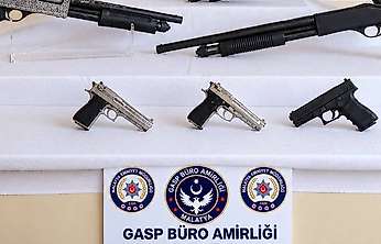 Malatya'da iş yeri kurşunlama olaylarına yönelik operasyonda 5 tutuklama