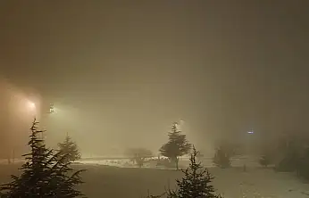 Malatya'da Kar ve Sis Bir Arada: Görüş Mesafesi Sıfıra Düştü