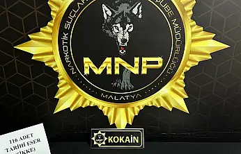 Malatya'da Narkotik Operasyonu: 167 Gram Kokain ve 116 Sikke Ele Geçirildi