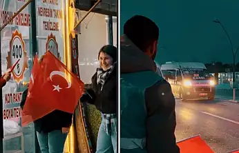 Malatya'da Türk Bayrağına Sahip Çıkma Duruşu: Vatandaşlara Bayrak Dağıtıldı
