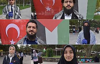 Malatya'da Üniversite Öğrencilerinden Filistin İçin Birlik ve Mücadele Mesajı