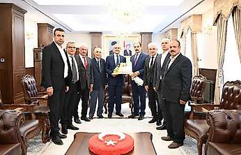 MESOB Heyetinden Vali Seddar Yavuz'a Ahilik Haftası Ziyareti