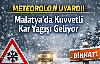 Meteoroloji Uyardı: Malatya'da Kuvvetli Kar Yağışı Geliyor