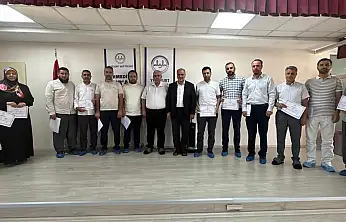 Müftü Dolu ilkyardım ve işaret dili sertifika törenine katıldı