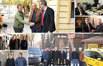 Taksi ve Galerici Esnafından Talip Şahin'e Yoğun İlgi