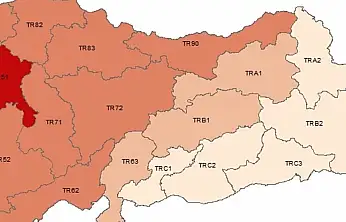 TÜİK, Türkiye'nin gelir haritasını paylaştı