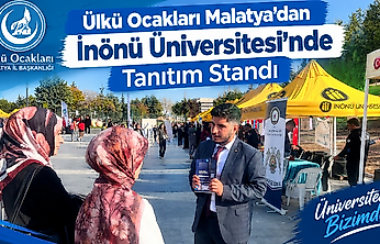 Ülkü Ocakları Malatya'dan İnönü Üniversitesi'nde Tanıtım Standı