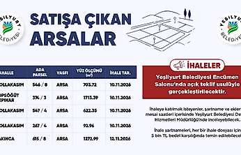 Yeşilyurt Belediyesi 5 Arsayı Satışa Çıkarıyor! İhale Tarihleri Belli Oldu