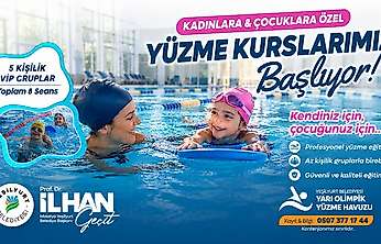 Yeşilyurt Belediyesi Yarı Olimpik Yüzme Havuzunda Yüzme Kursları Başlıyor