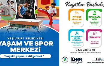Yeşilyurt Belediyesi Yaşam Ve Spor Merkezi'nde Kayıtlar Başladı