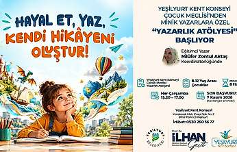 Yeşilyurt'ta Çocuklar İçin Yazarlık Atölyesi Başlıyor! Son Başvuru 7 Kasım