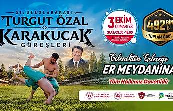 Yeşilyurt'ta Er Meydanı Kuruluyor: 21. Turgut Özal Karakucak Güreşleri Başlıyor