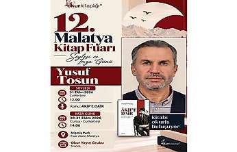 Yusuf Tosun, 'Âkif'e Dair' Kitabıyla Malatya Kitap Fuarı'nda