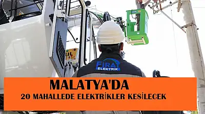 20 Mahallede Elektrikler Kesilecek