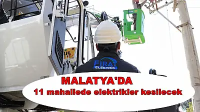 Malatya'da Bugün 3 İlçede Planlı Elektrik Kesintisi