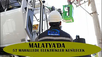 Malatya'nın Beş İlçesinde Elektrik Kesintisi Uyarısı