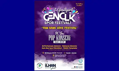 1.Yeşilyurt Gençlik ve Spor Festivali 18 Mayıs'ta!