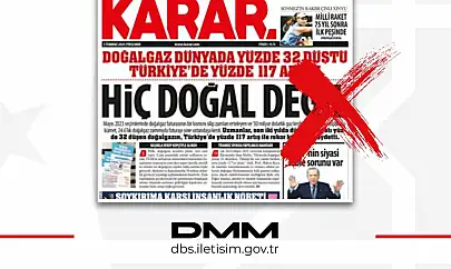 DMM'den 'doğalgaz fiyatları' hakkındaki kıyaslara açıklama