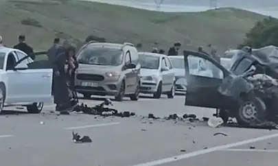Elazığ'da feci kaza: 1 ölü, 2 yaralı