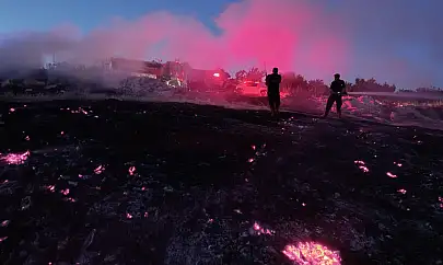 Hekimhan Yeşilköy Mahallesi Yiğitler mevkii dağlık alanda yangın