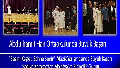 Abdülhamit Han Ortaokulunda Büyük Başarı