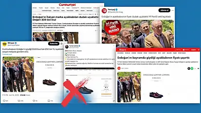 Cumhurbaşkanı Erdoğan'ın ayakkabısıyla ilgili '5 Bin 500 Avro' iddialarına yalanlama