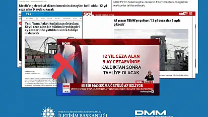 DMM, '12 yıl ceza alan biri 9 ay hapis yatıp çıkacak' iddiası doğru değil