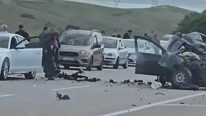 Elazığ'da feci kaza: 1 ölü, 2 yaralı